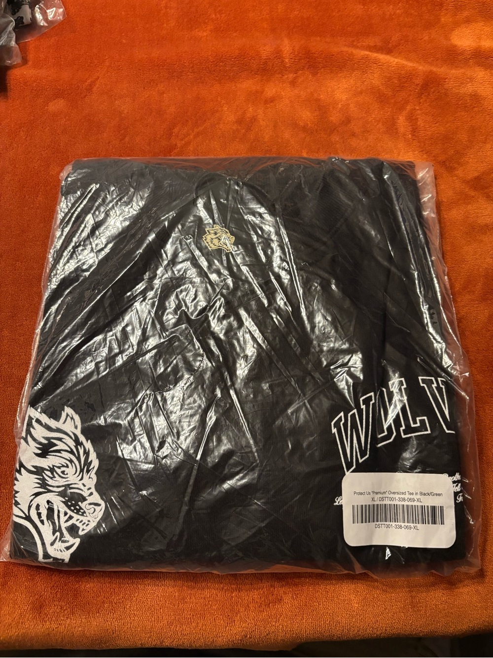 Darc Sport Wolves Graphic Tee - Black with White Print - Picture 6 of 7
